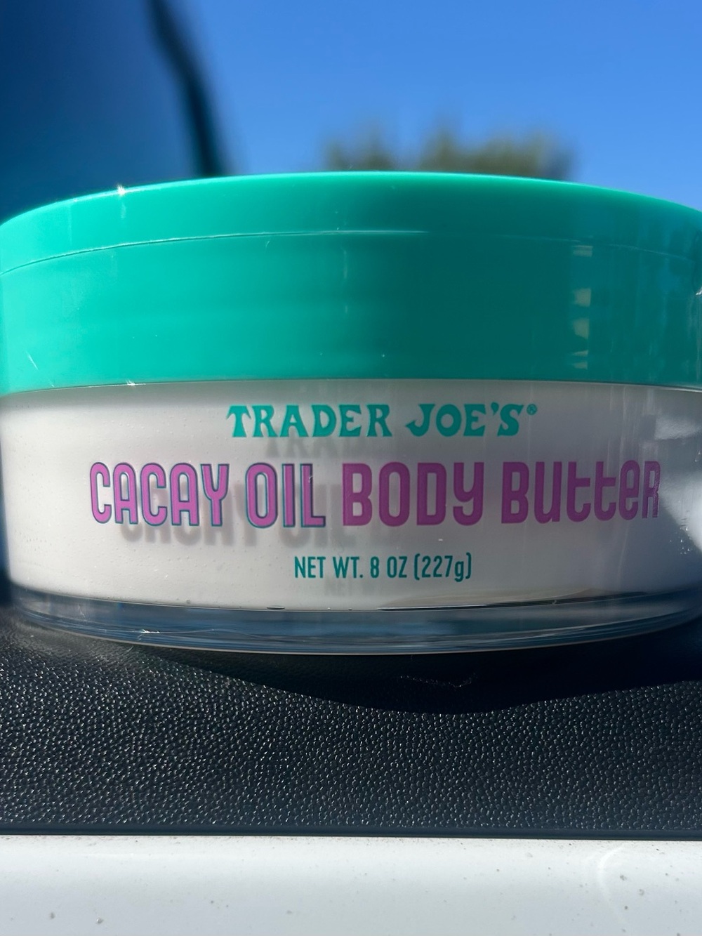 Trader Joe's Cacay Oil Body Butter - Teal Lid